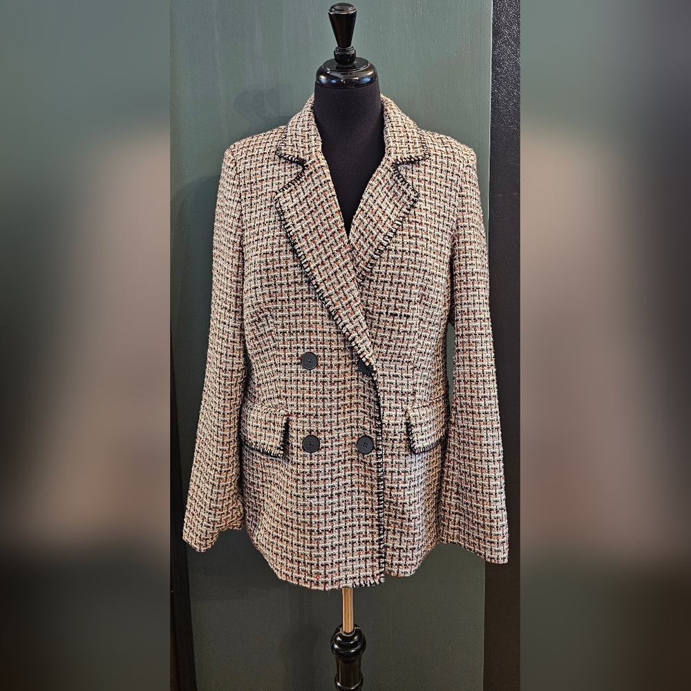 Autres Filles Tweed Double Breasted Blazer
